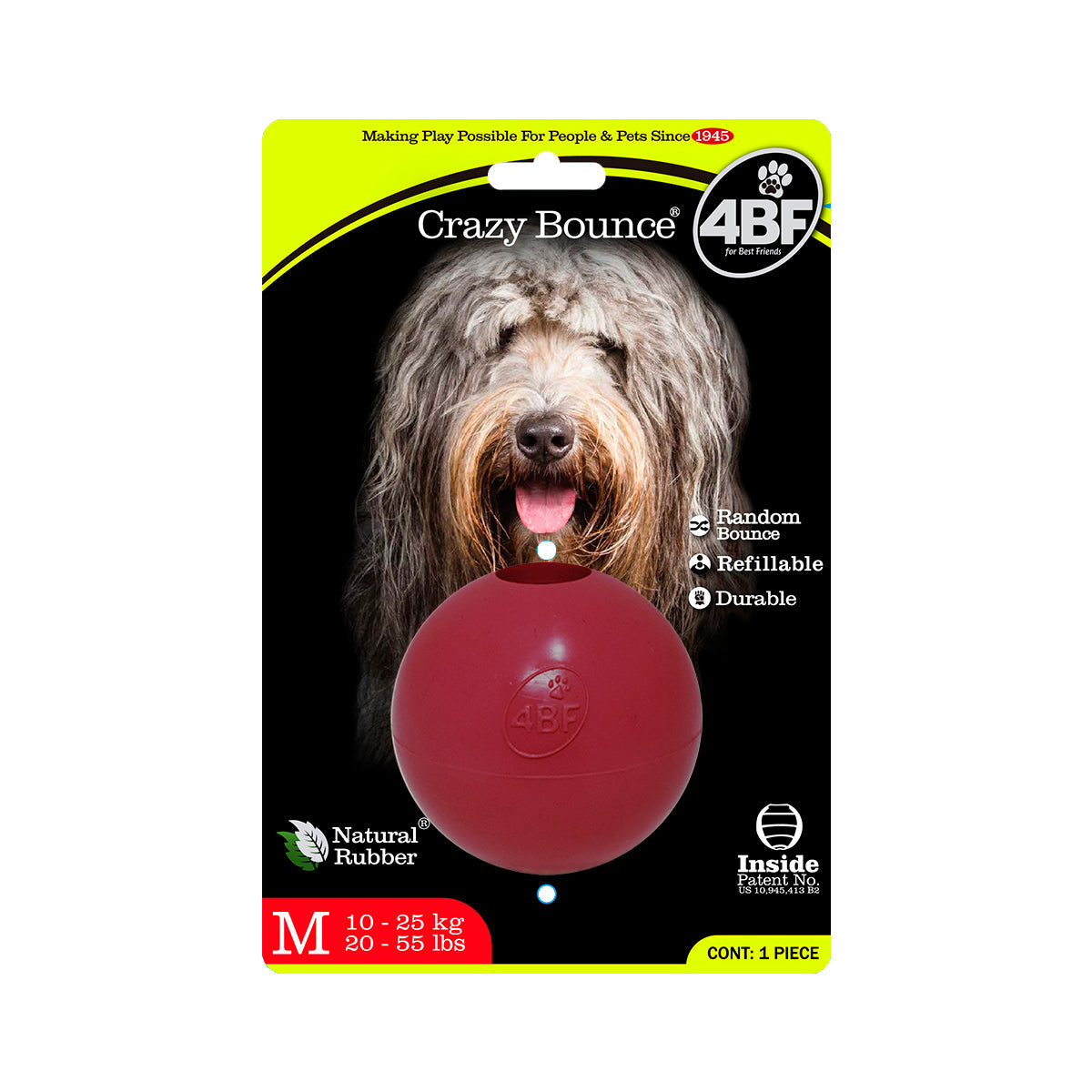 Best Dog Bounce Ball Crazy Medium Color Red